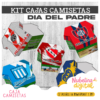 👕 Cajas Camisetas Día del Padre – Kit Editable ⚽💙