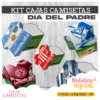 👕 Cajas Camisetas Día del Padre – Kit Editable ⚽💙