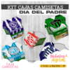 👕 Cajas Camisetas Día del Padre – Kit Editable ⚽💙