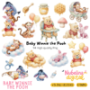 🍯 Kit Digital Baby Winnie The Pooh 🧸✨