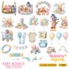 🍯 Kit Digital Baby Winnie The Pooh 🧸✨