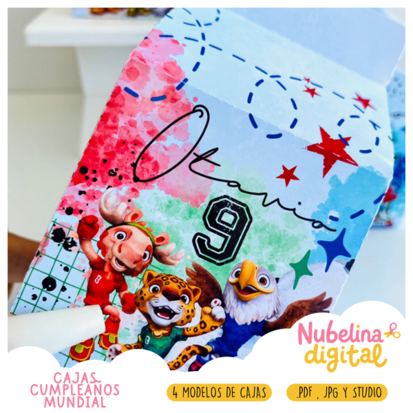 🎉 Cajas Golosineras Cumpleaños Mundial ⚽🏆