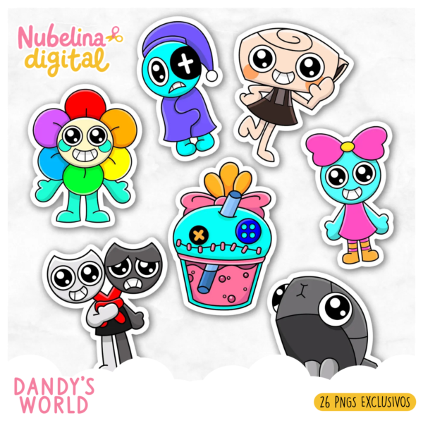 91 🌍 Kit Digital 100 Dandy’s World ✨🎮