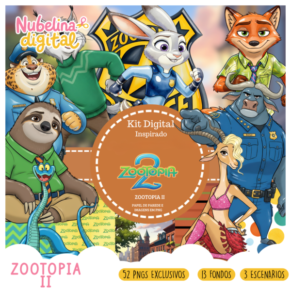 🦊 Kit Digital Zootopia II ✨🌆