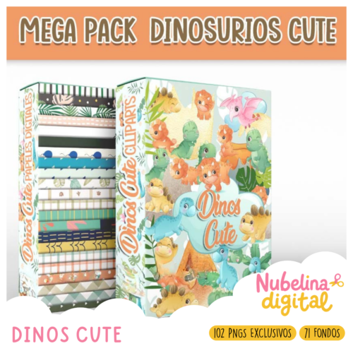 🦖 Kit Digital Dino Cute KD ✨🌿