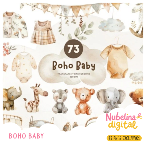 🤎 Kit Digital Boho Baby ✨🧸