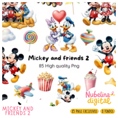 🐭 Kit Digital Mickey and Friends 2 ✨🎈