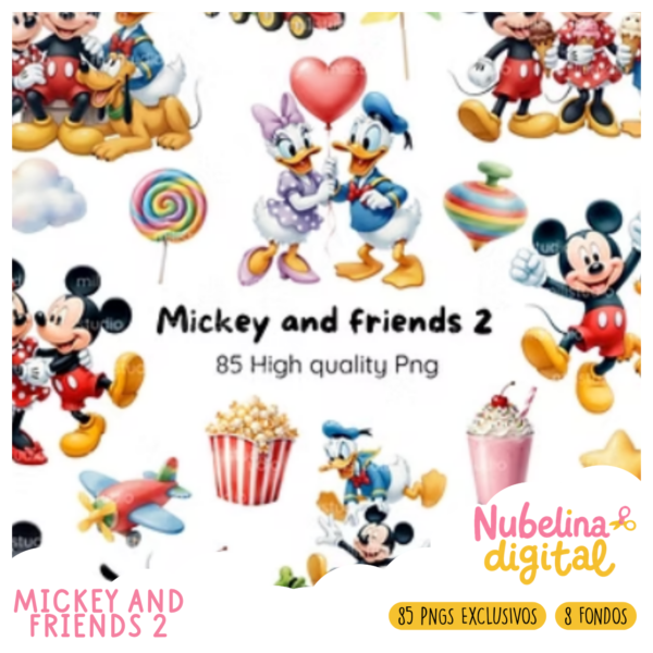 🐭 Kit Digital Mickey and Friends 2 ✨🎈