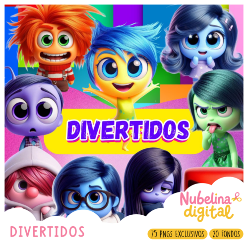 🎭 Kit Digital Intensamente – Divertidos ✨🧠