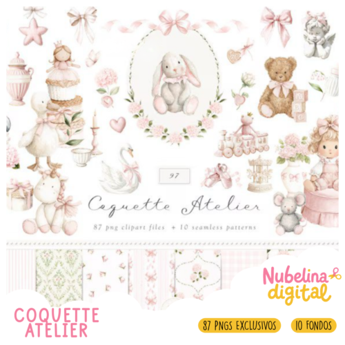 mockup kit digitales (3) 🎀🕯️ Kit Digital Coquette Atelier ✨🌸