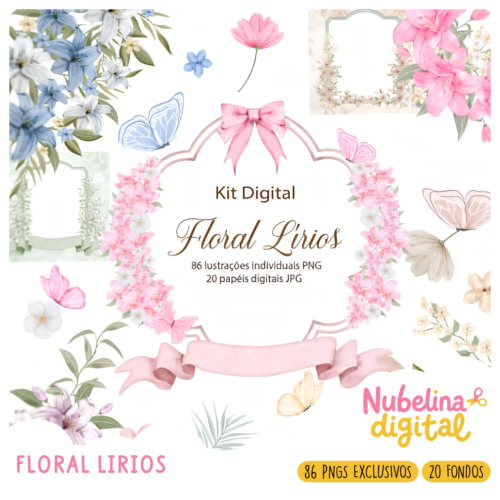 mockup kit digitales (3) 🌸✨ Kit Digital Floral Lirios 🌿💐