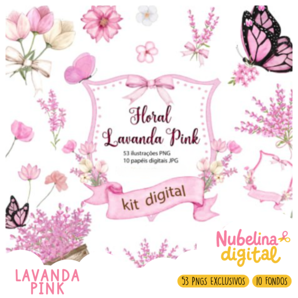 💜🌸 Kit Digital Lavanda Pink ✨🕊️