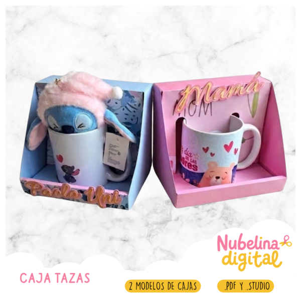 ☕ 2 Cajas Exhibidoras para Tazas ✨🎁