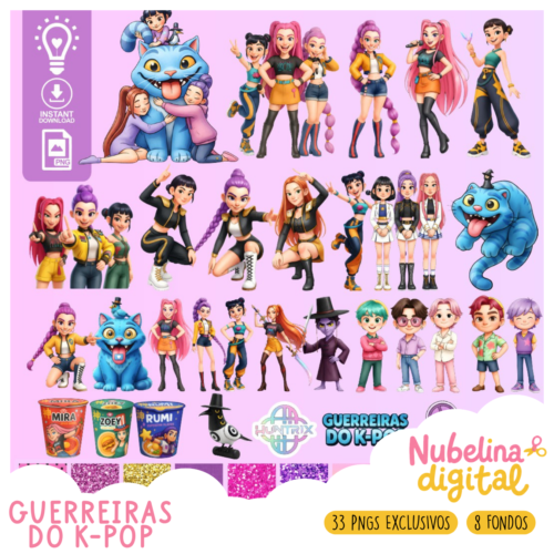 mockup kit digitales (7) 🎤💜 Kit Digital Guerreira do K-POP ✨🎶